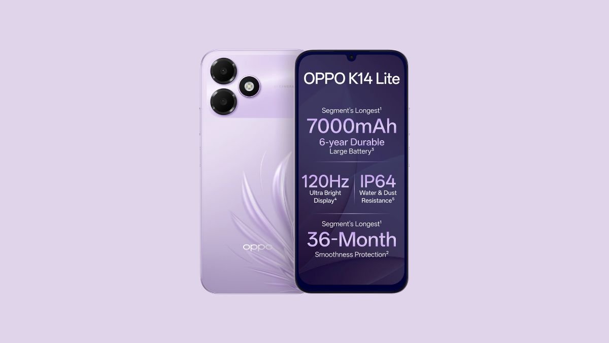 OPPO K14 Lite 4G: pin 7000mAh và màn hình 120Hz trong tầm giá phổ thông