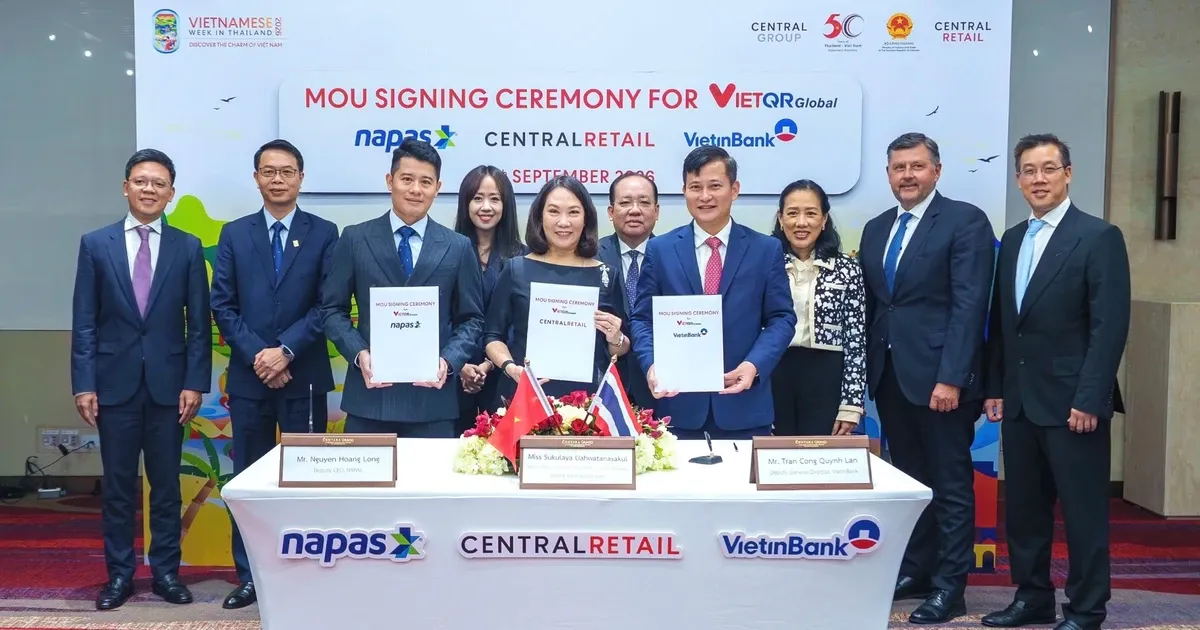NAPAS và VietinBank mở rộng thanh toán xuyên biên giới với Central Retail Thái Lan