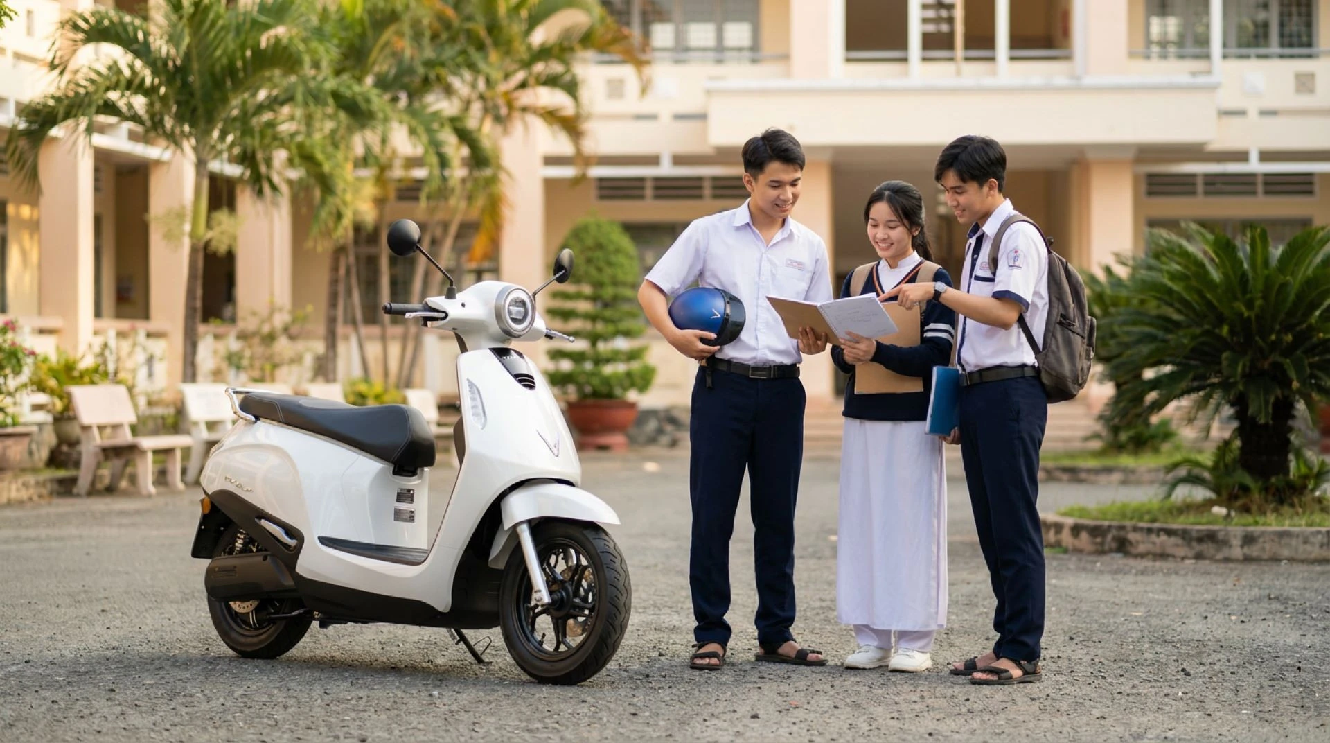 VinFast Evo Lite: xe điện học sinh nhỏ gọn, đổi pin nhanh