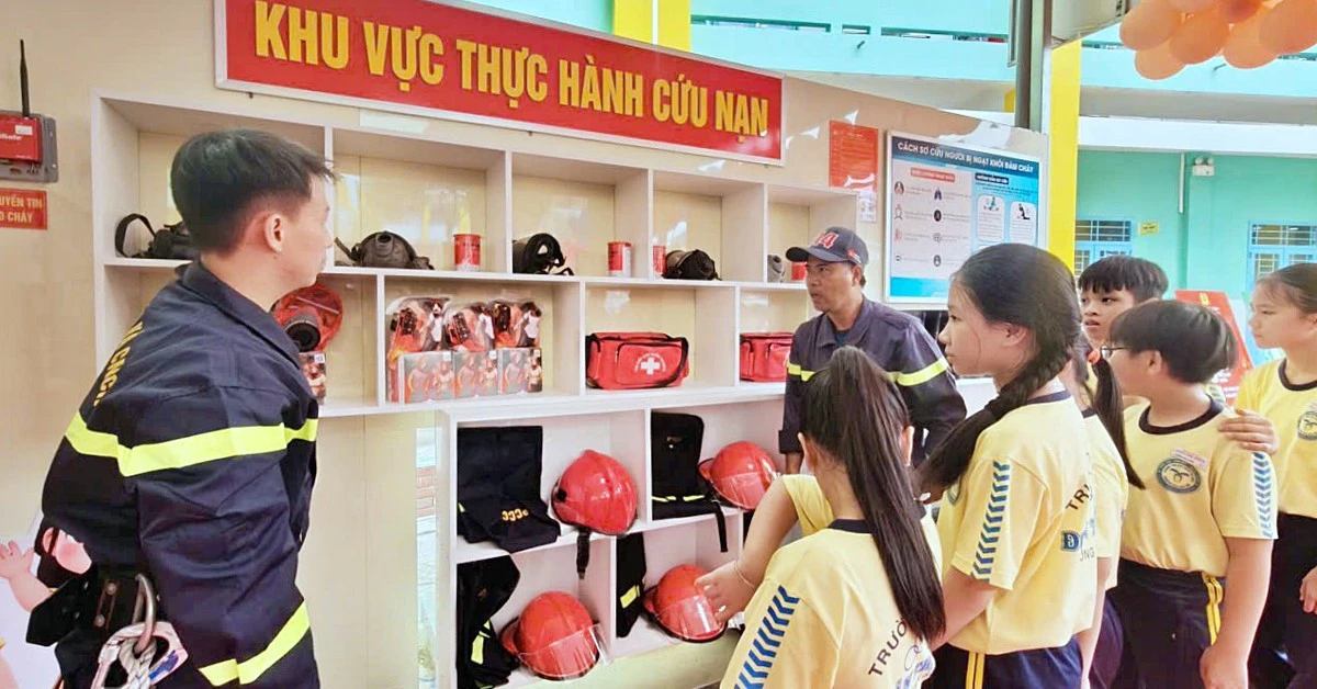 Không gian học tập phòng cháy chữa cháy đầu tiên tại trường tiểu học