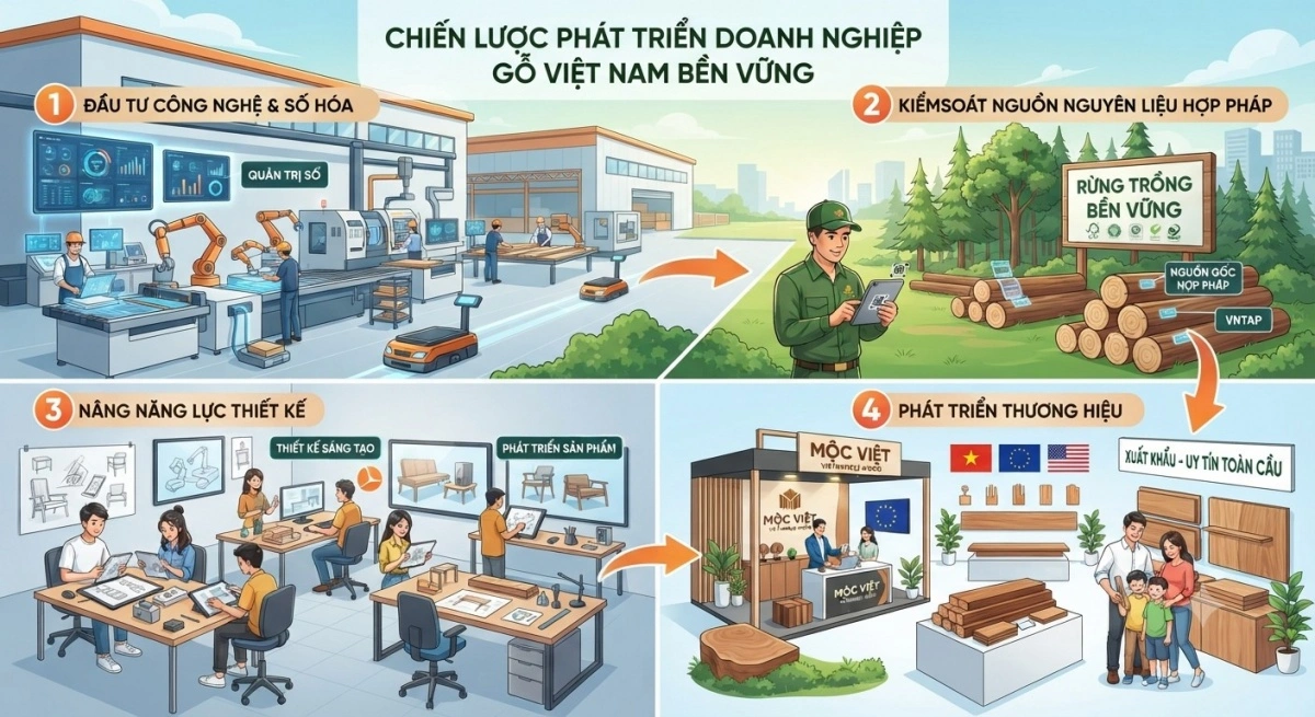 Ngành gỗ Việt: từ gia công sang cuộc chơi thương hiệu