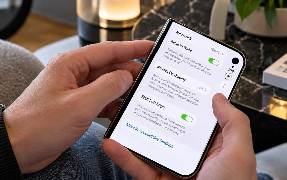 Tính năng Shift Left Edge trên iPhone Duo: bật lên để cứu thao tác vuốt cạnh