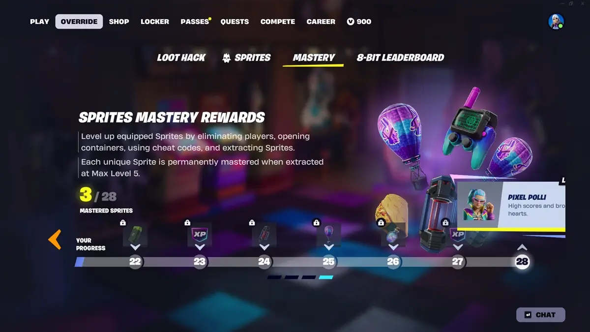 Hướng dẫn nhận Pixel Polli Skin và vật phẩm miễn phí trong Fortnite
