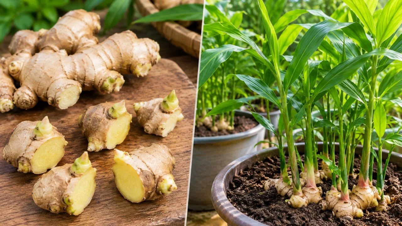 Trồng gừng trong chậu tại nhà để cây phát triển khỏe