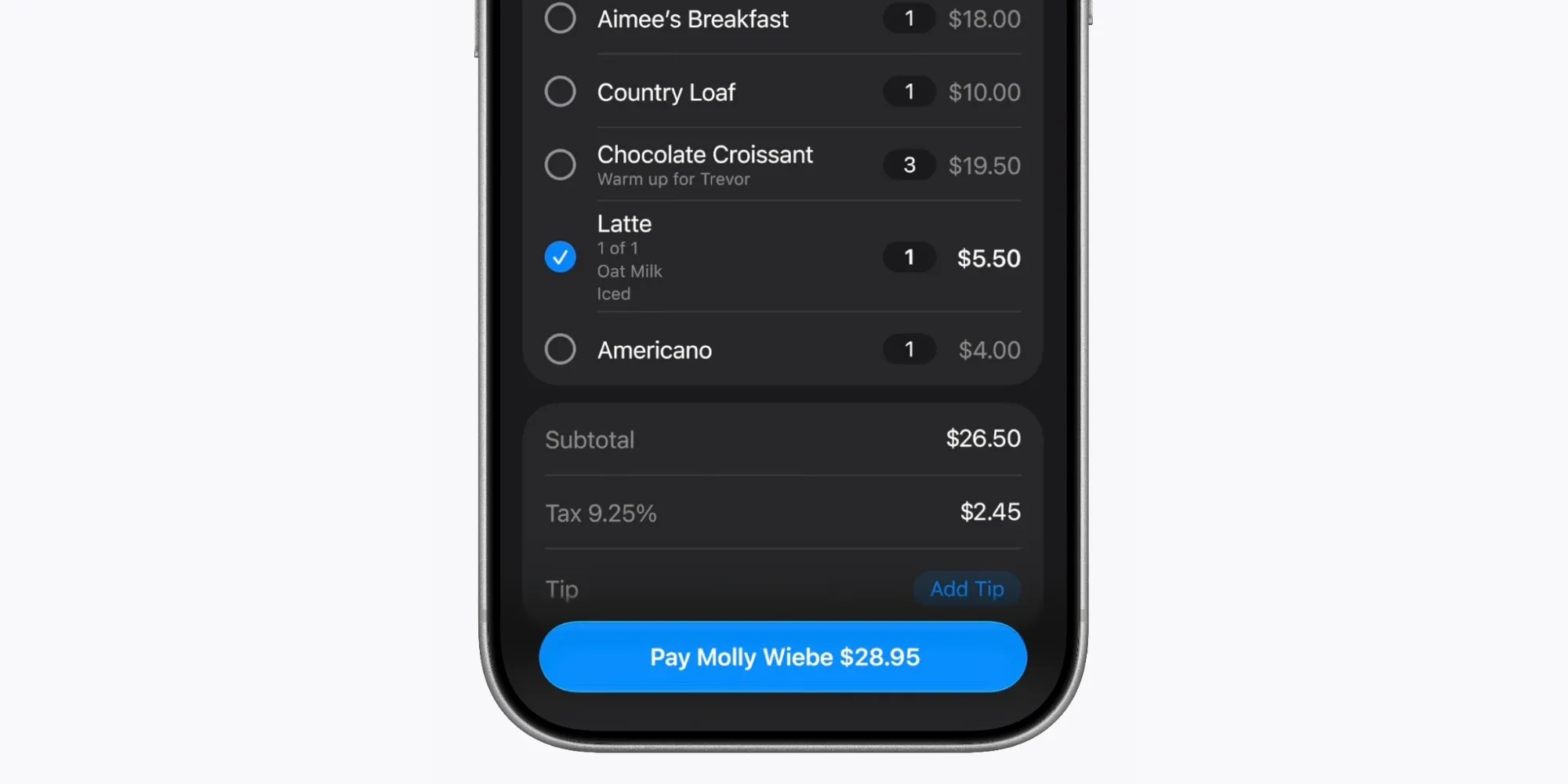 Apple Wallet cập nhật chia hóa đơn và quét thẻ quà tặng NFC
