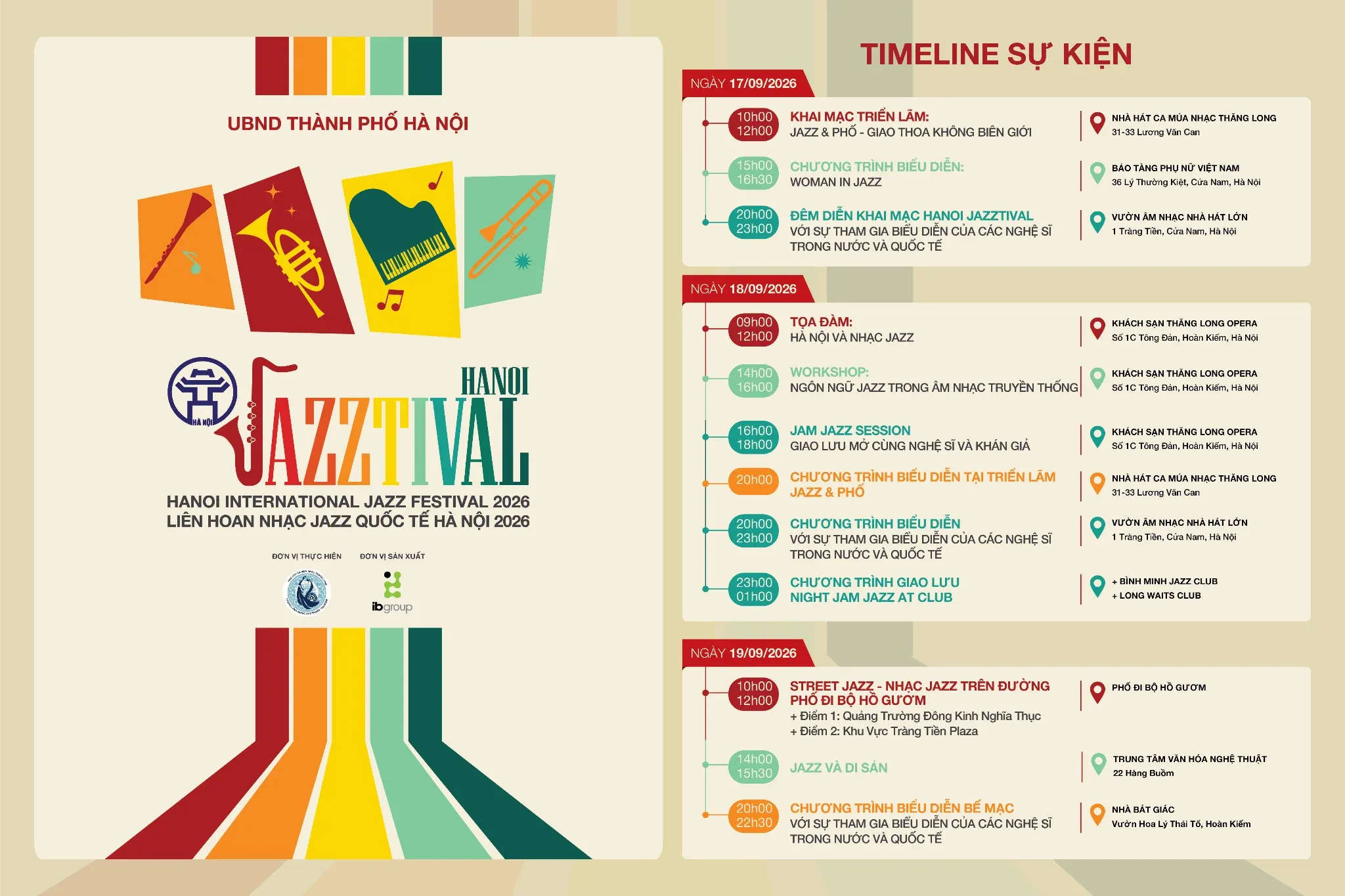 Hanoi Jazztival khai màn: 3 ngày jazz không biên giới giữa lòng Hà Nội