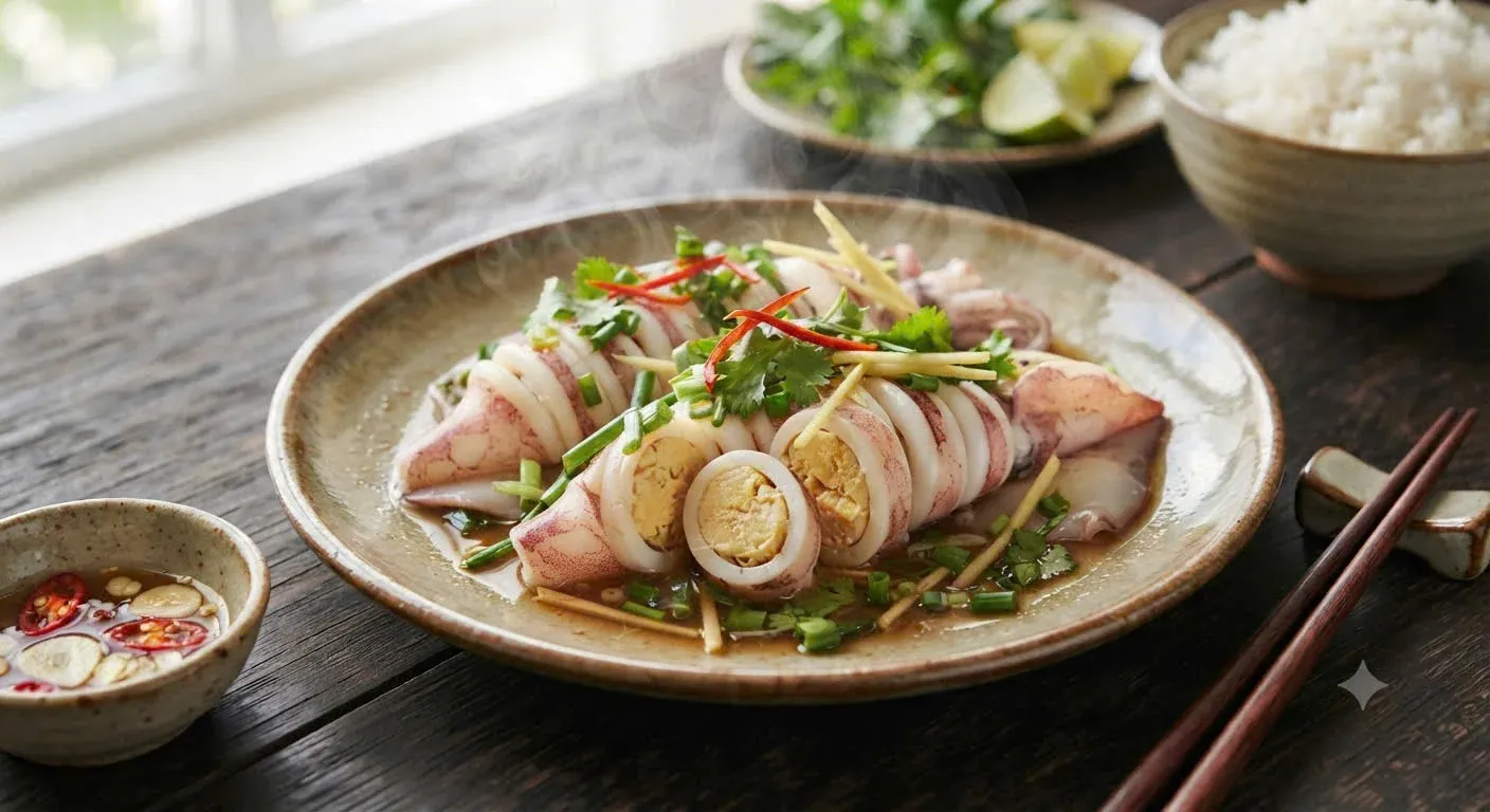 Xào mực giòn sần sật, không chảy nước và hết tanh