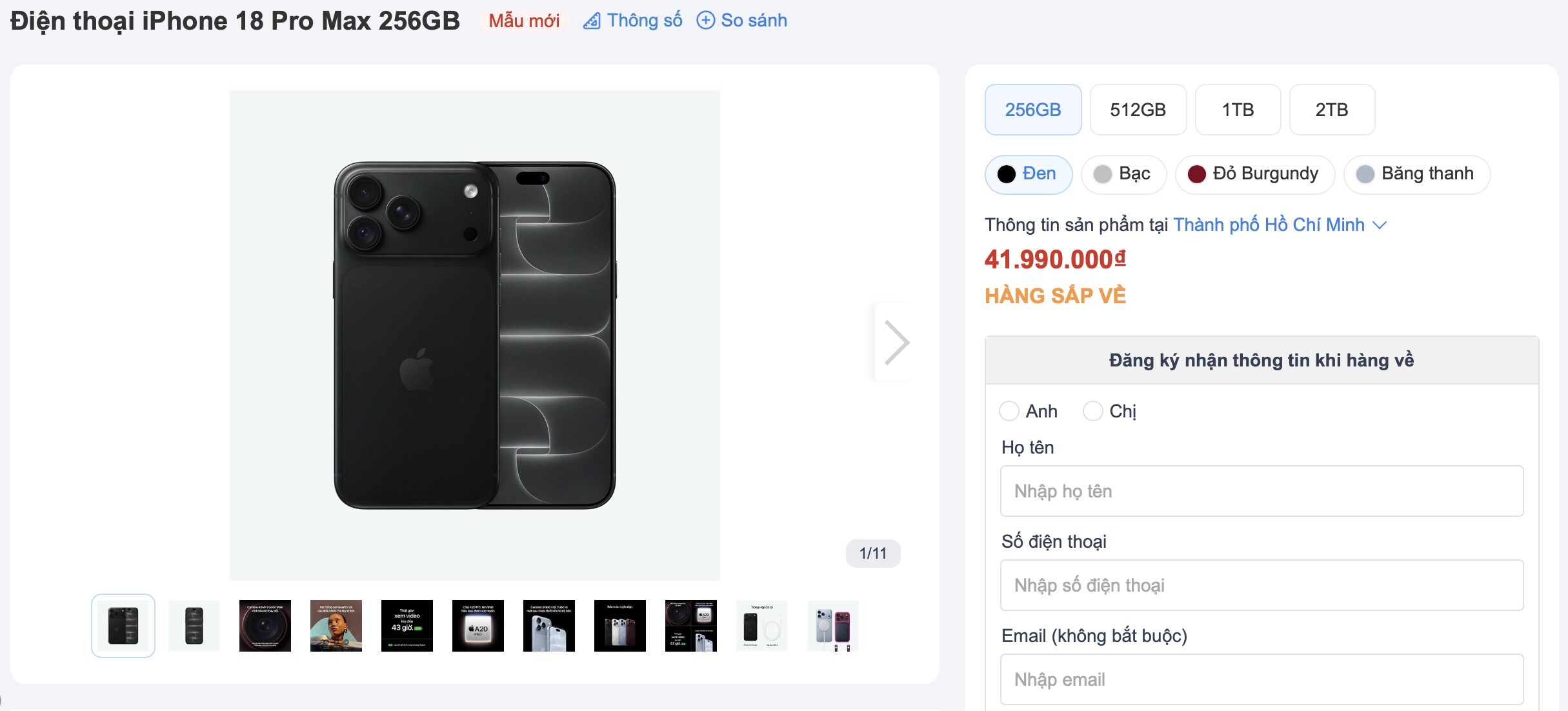 iPhone 18 Pro Max cháy hàng, iPhone 18 Pro dư dồi: Nên chọn mẫu nào?