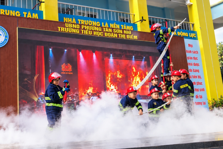 Không gian học tập phòng cháy chữa cháy đầu tiên tại trường tiểu học