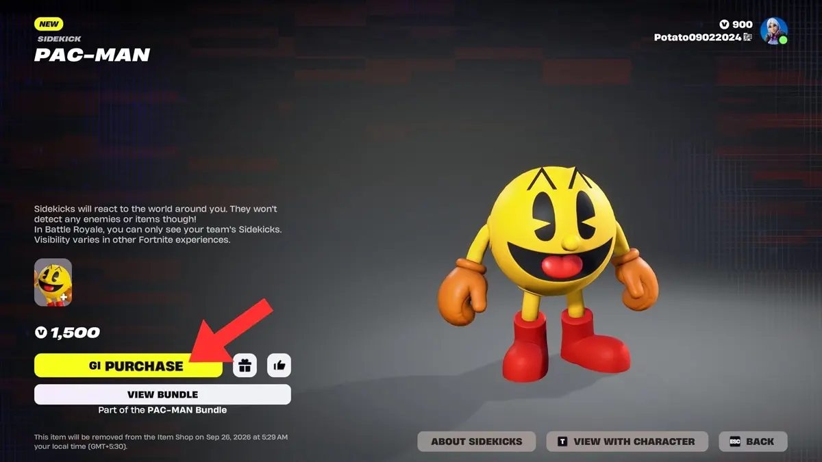 Pac-Man đổ bộ Fortnite: Hướng dẫn nhận Sidekick và chinh phục Mega Maze