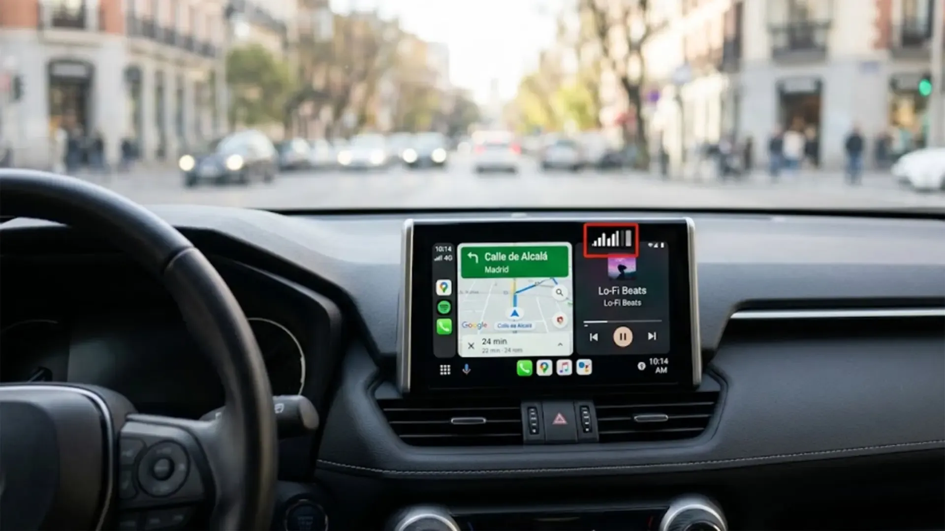 Android Auto khôi phục biểu tượng tín hiệu di động sau nhiều tháng lỗi