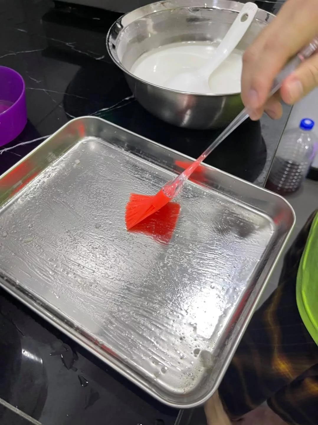 Kuih Tradisional Kukus: Chee Cheong Fan & Kaswi Pandan Tekstur Bergedik