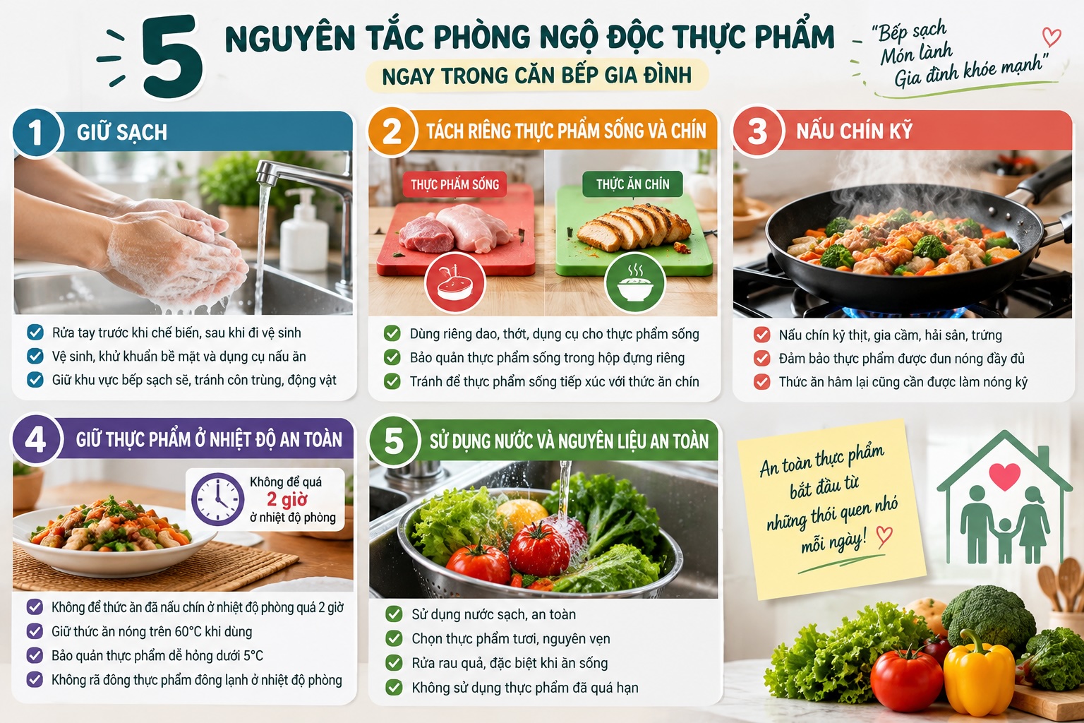 Nấu một lần ăn cả tuần: Tiện tay, hại bụng