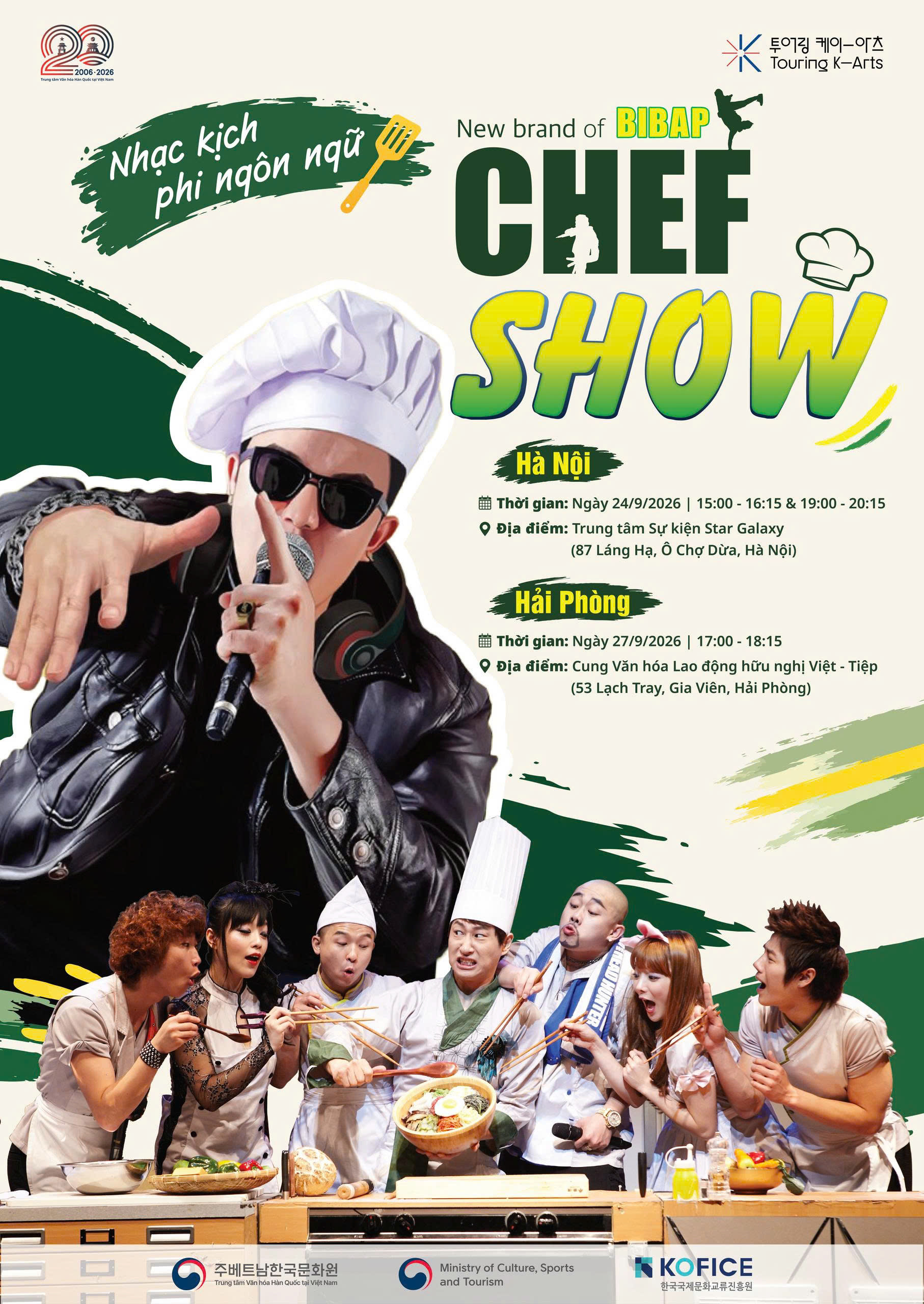 Nhạc kịch Chef Show: Khi phở Việt và bibimbap cùng lên sân khấu