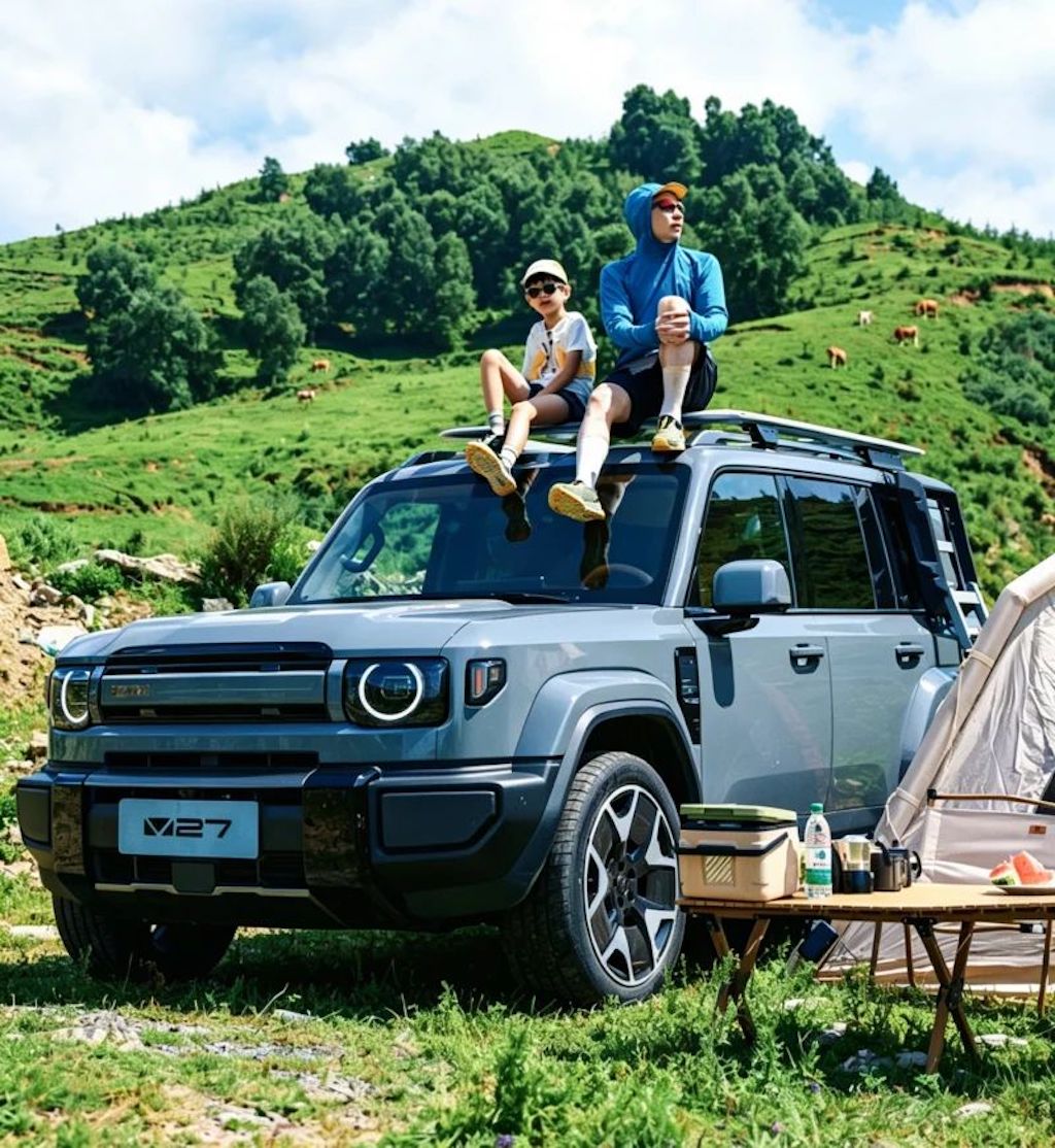 iCaur V27 EREV: xe địa hình hybrid tầm xa 1.230km