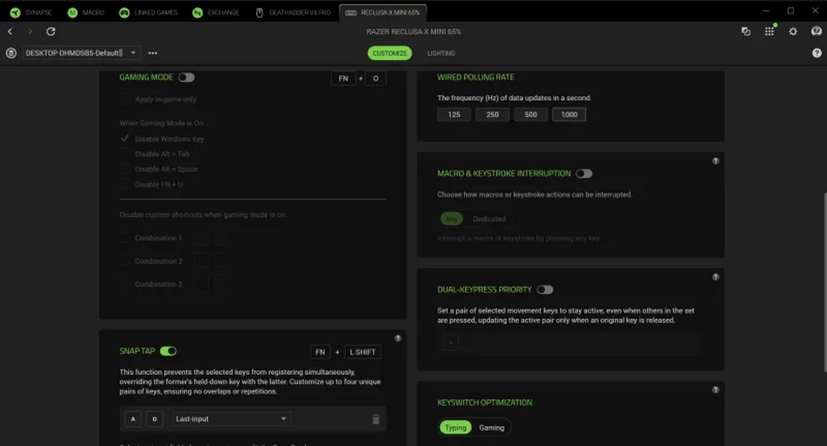 Razer Reclusa X Mini 65%: Bàn phím custom giá rẻ đáng mua?