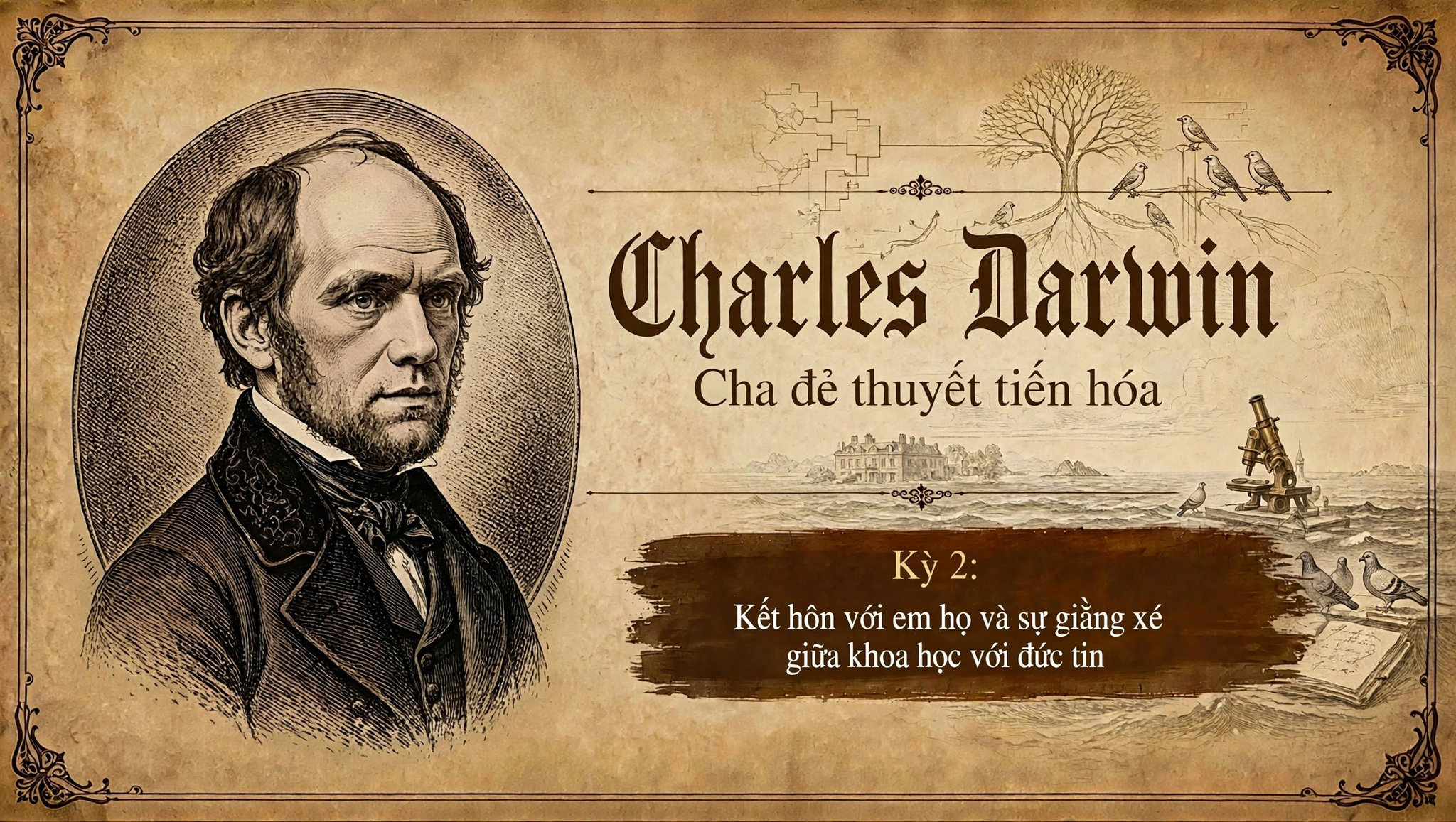 Charles Darwin và cuộc xung đột giữa khoa học tiến hóa với niềm tin tôn giáo