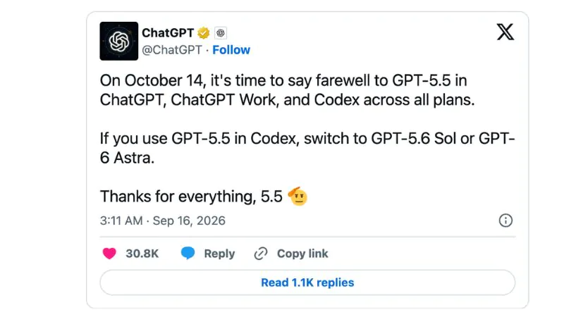 GPT-5.5 ngừng hỗ trợ: Hướng dẫn di chuyển cho người dùng ChatGPT và Codex