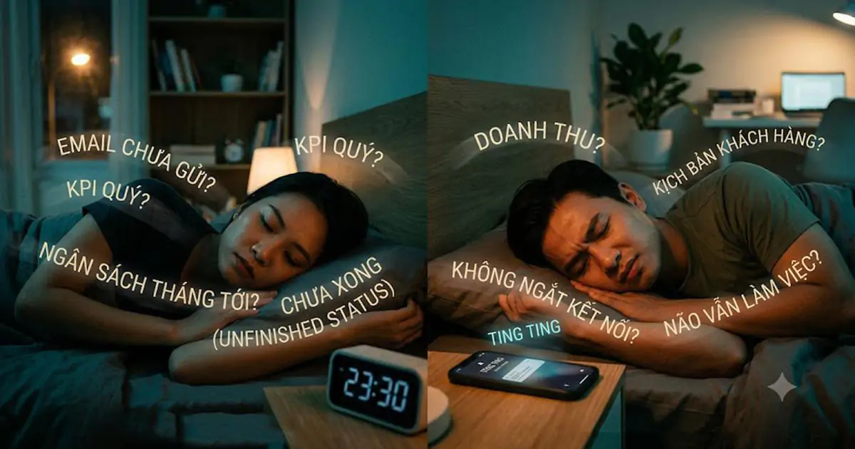 Công việc theo bạn đến giường: Đừng để mất ngủ vì KPI chưa xong