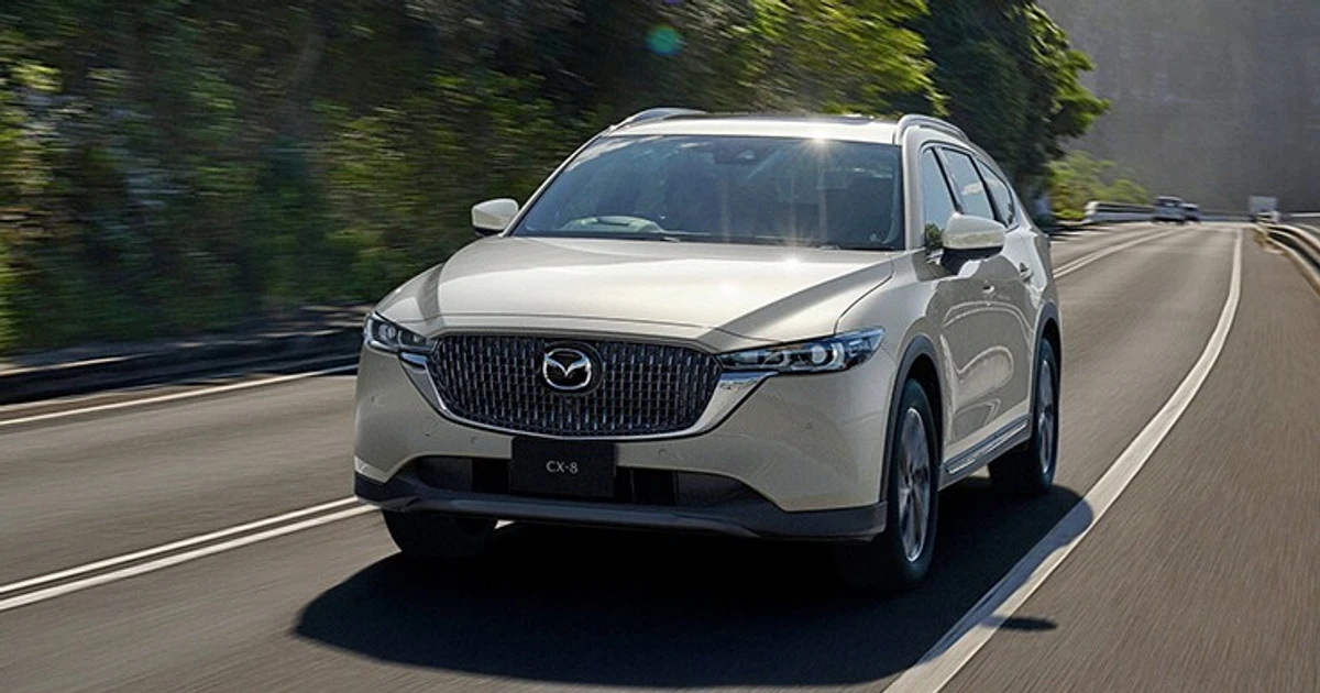 Mazda CX-8 2.5L: SUV 7 chỗ cao cấp cho gia đình chuộng sự êm ái