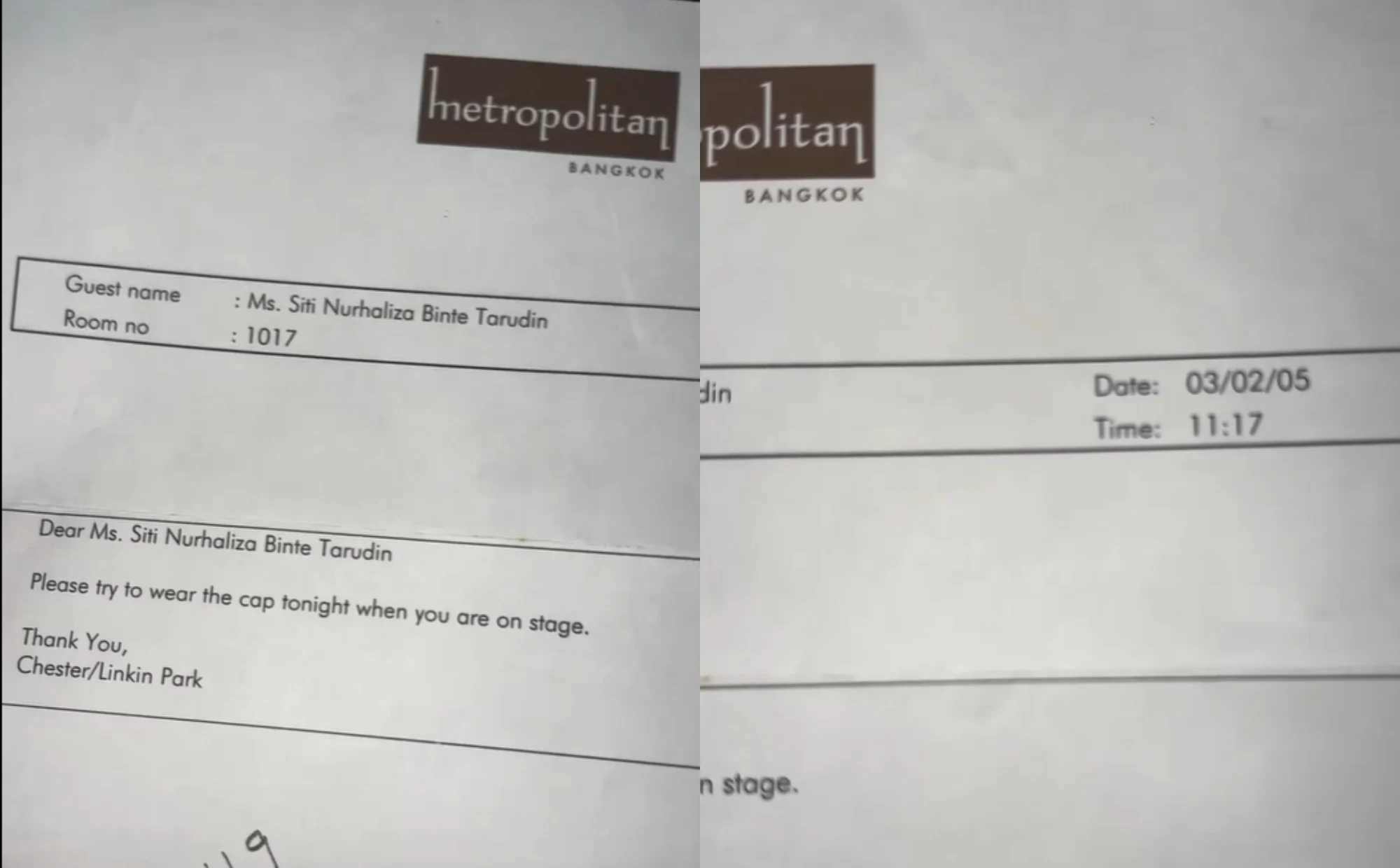 Surat Chester Bennington Yang Menghubungkan Dua Dunia Muzik