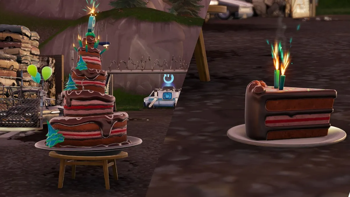 Tìm tất cả 8 vị trí bánh sinh nhật Fortnite và hoàn thành nhiệm vụ Celebration