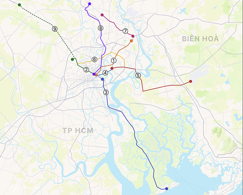 Ba tuyến metro TP.HCM mới và cú xoay trục giao thông đô thị