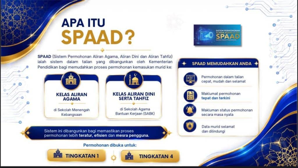 Permohonan Masuk Program Tahfiz dan Pendidikan Islam Dibuka