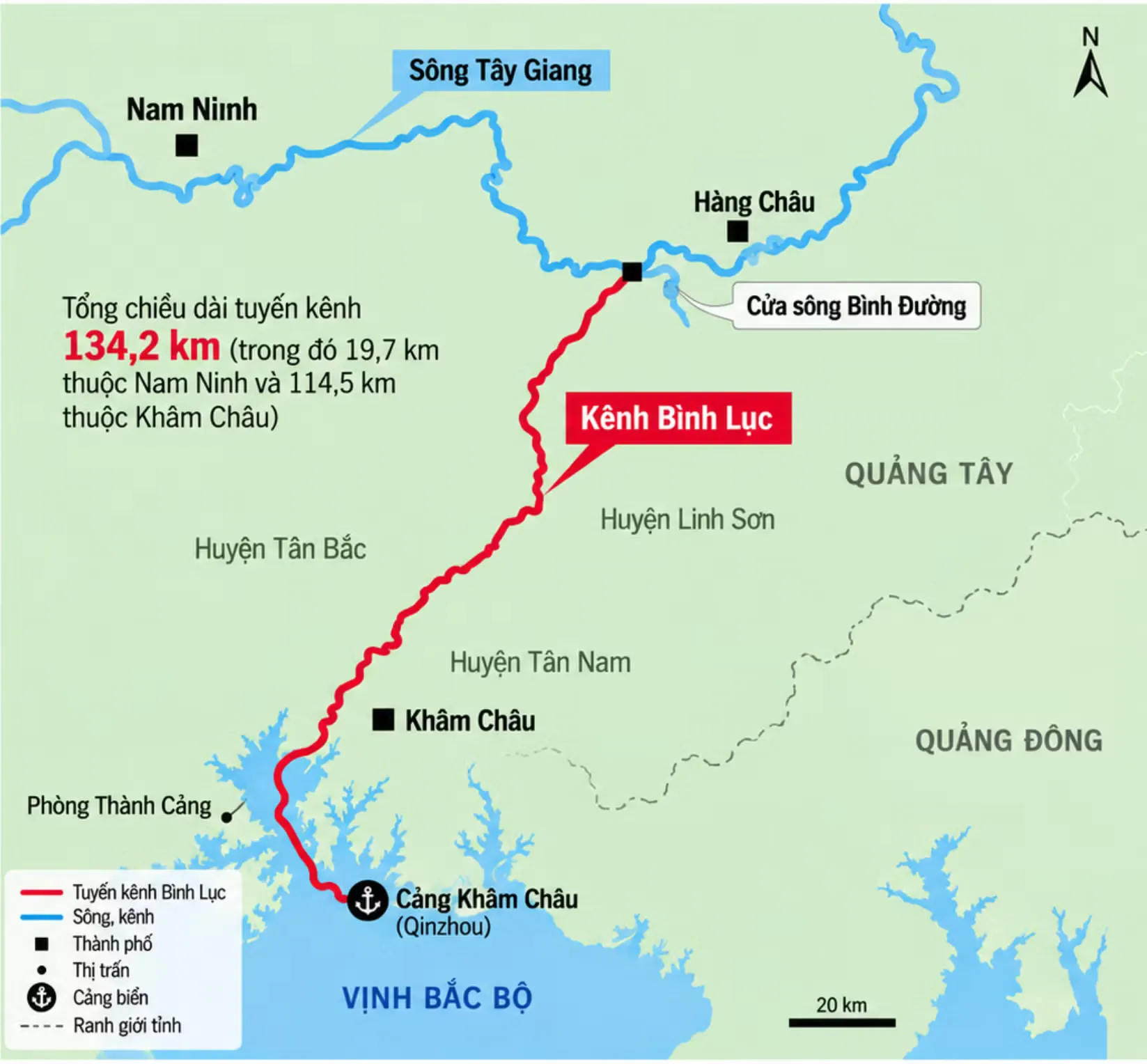 Kênh đào Bình Lục 134 km: “Đường tắt” biển mới định hình lại thương mại khu vực