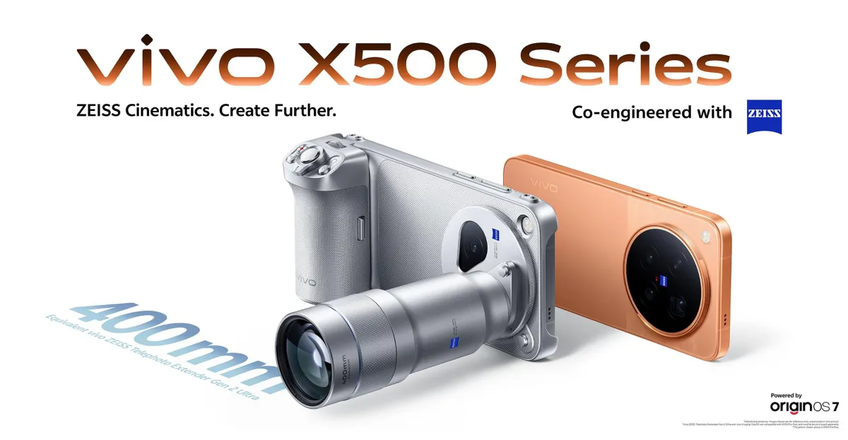Vivo X500 Pro Max: Cảm biến Sony LoFIC và zoom 400mm nâng trần nhiếp ảnh di động