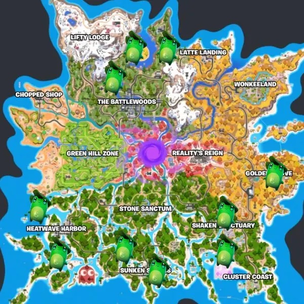 Hướng dẫn thu thập toàn bộ Sprite miễn phí trong Fortnite