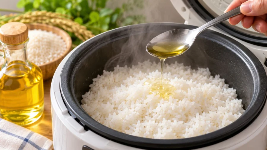 Thêm dầu ăn vào nồi cơm: mẹo nhỏ, hiệu quả lớn
