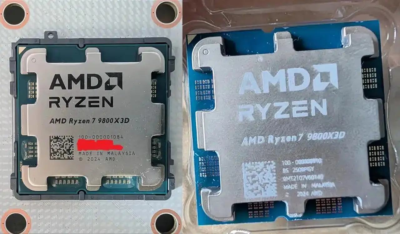Phát hiện CPU giả mạo Ryzen 7 9800X3D và cách tự bảo vệ mình