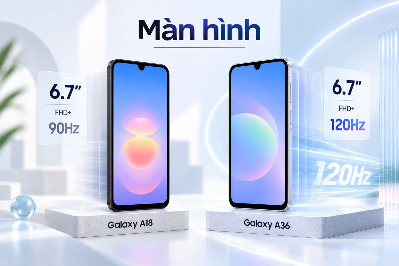 Galaxy A18, OPPO Reno14 F 5G, A36, A26: nên chọn máy nào?
