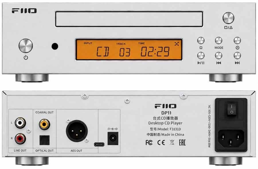 FiiO DP11: máy phát CD để bàn all-in-one cho hệ Hi-Fi compact