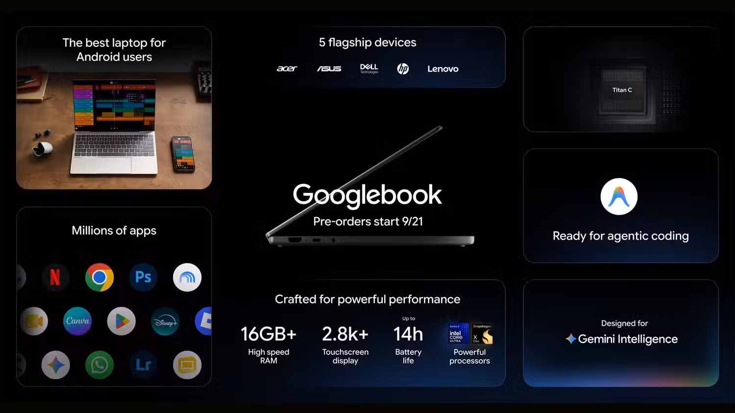 Googlebook: laptop Android mới có đủ sức thay thế MacBook và Windows?