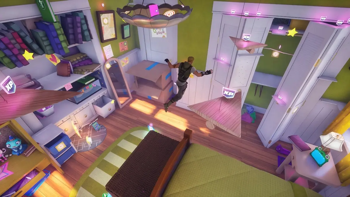 Hướng dẫn hoàn thành Fortnite Toy Story 5: Bonnie's Room và toàn bộ vật phẩm