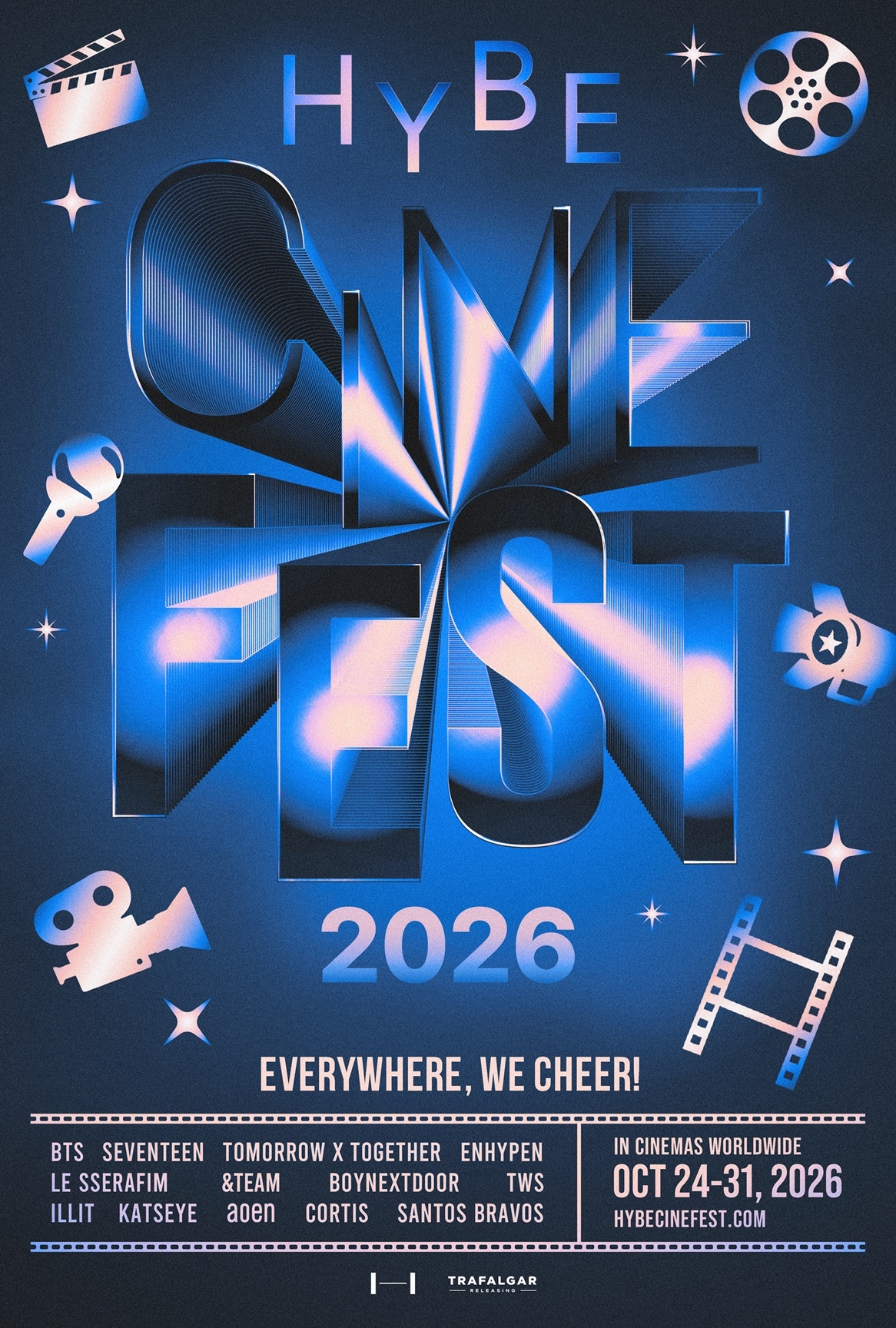 HYBE Cine Fest toàn cầu: Khi K-pop bước vào kỷ nguyên chiếu rạp