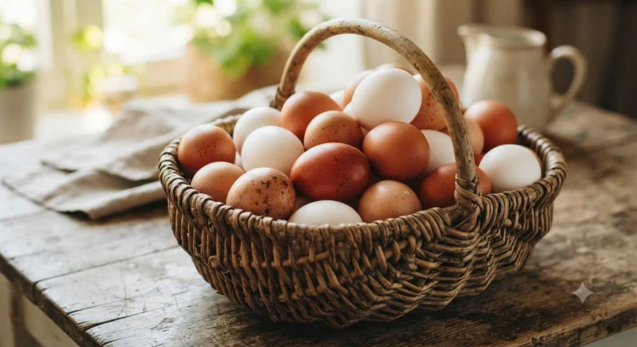Cách chọn trứng gà tươi ngon: Vỏ trắng hay vỏ đỏ?