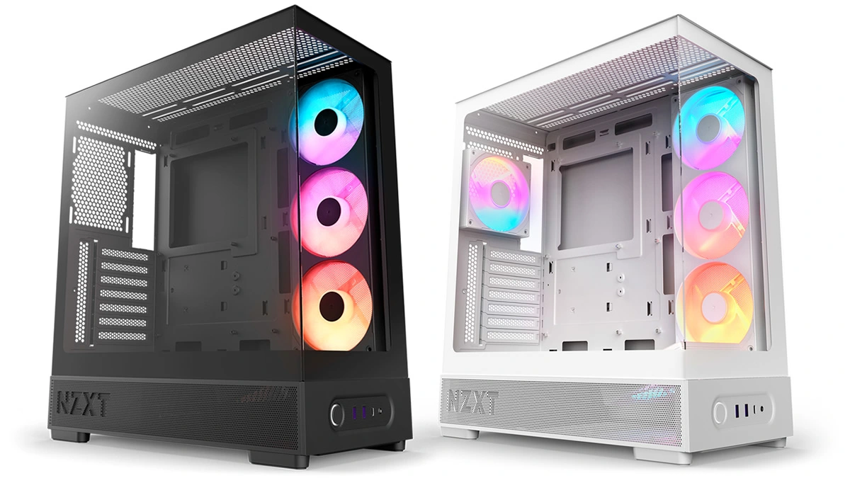 NZXT S5 RGB: Vỏ case ATX mid-tower kính panorama cho builder tầm trung