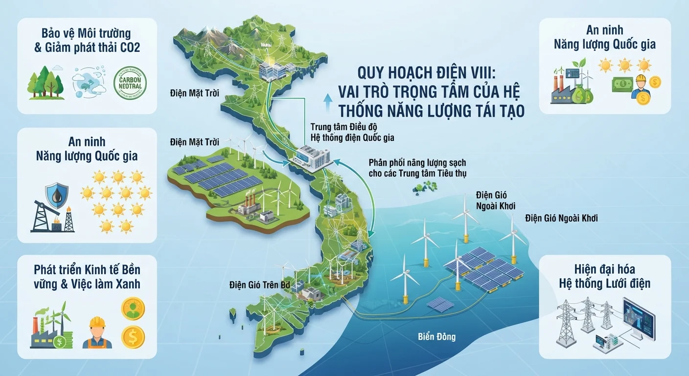Trung tâm công nghiệp năng lượng tái tạo liên vùng: cú hích cho chuỗi cung ứng khu vực