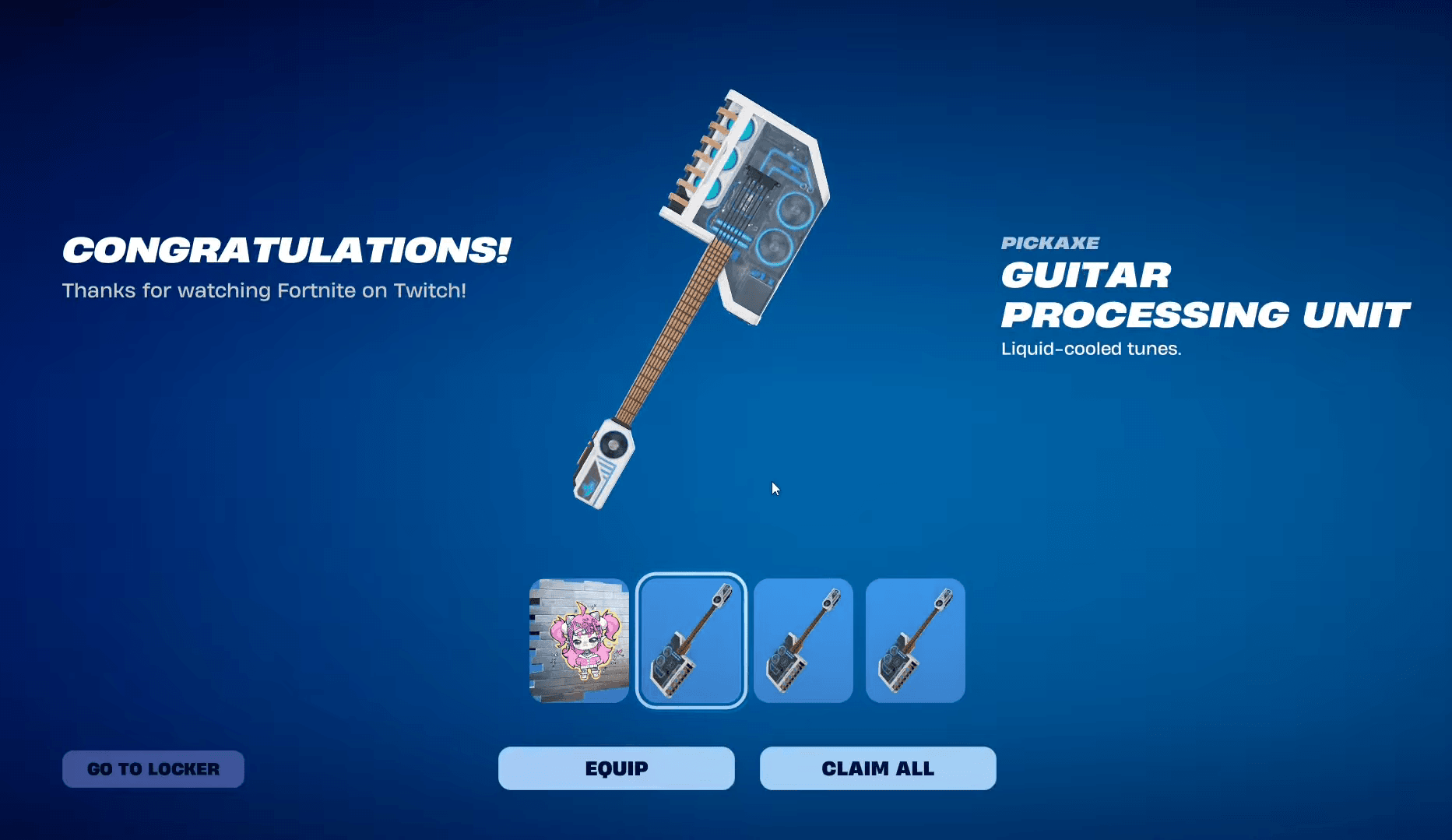 Nhận Guitar Processing Unit Pickaxe miễn phí trong Fortnite khi xem Ironmouse trên Twitch