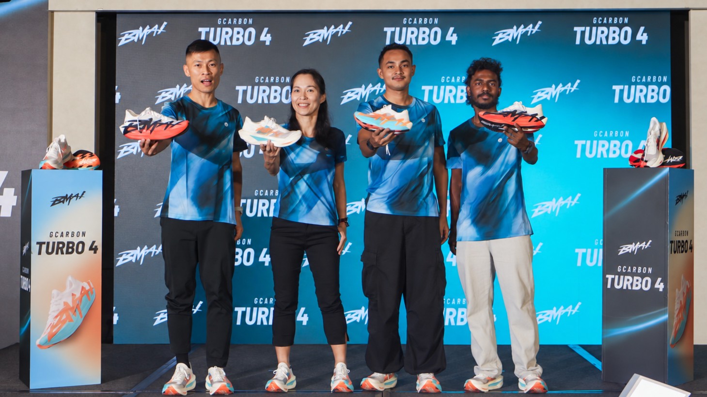 BMAI GCARBON TURBO 4: Kasut Marathon Berplat Karbon Untuk Pemburu PB