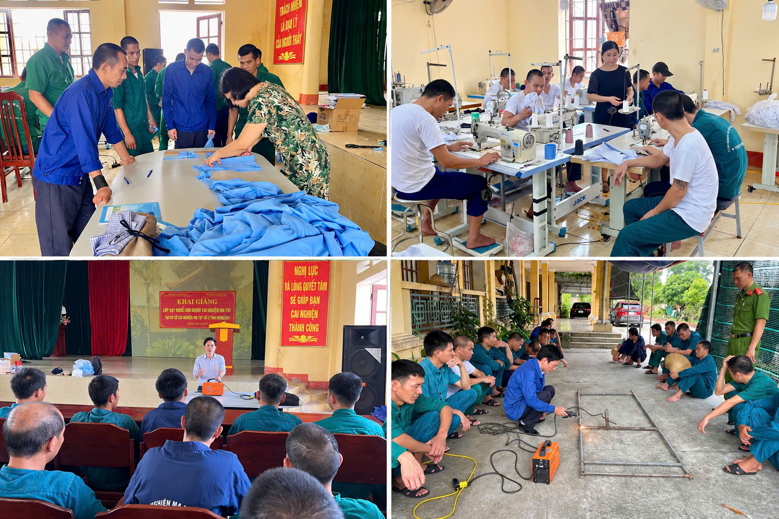 Từ cai nghiện đến có nghề: chiếc phao để không quay lại vạch xuất phát