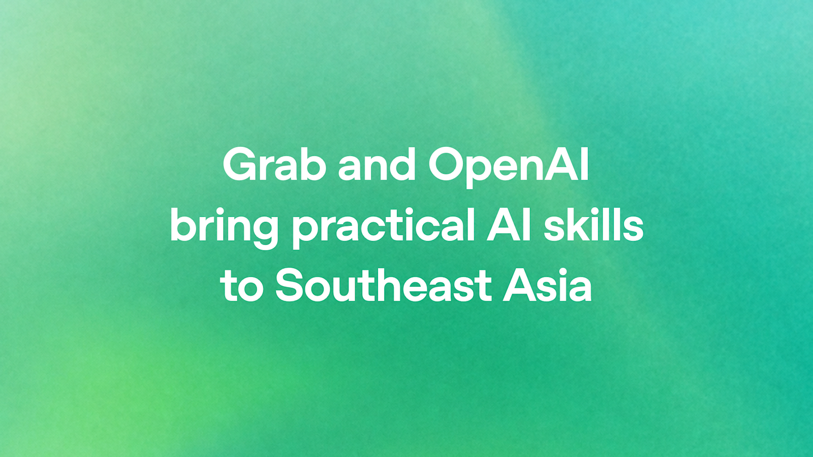 Latihan AI Percuma Grab–OpenAI: Peluang Emas Pekerja Platform