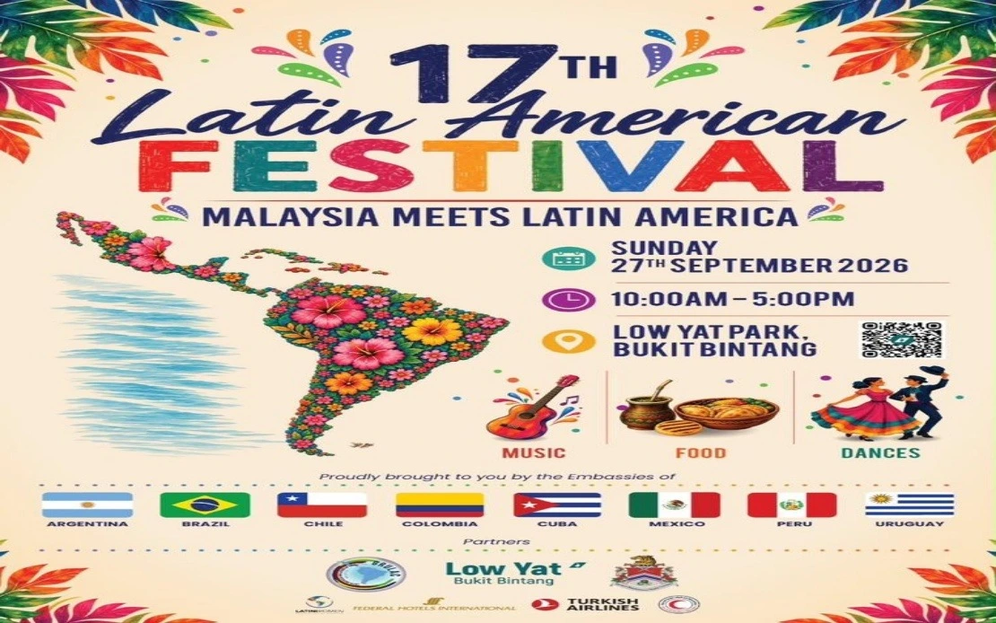 Festival Amerika Latin Menyatu Budaya, Muzik dan Selera Ahad Ini