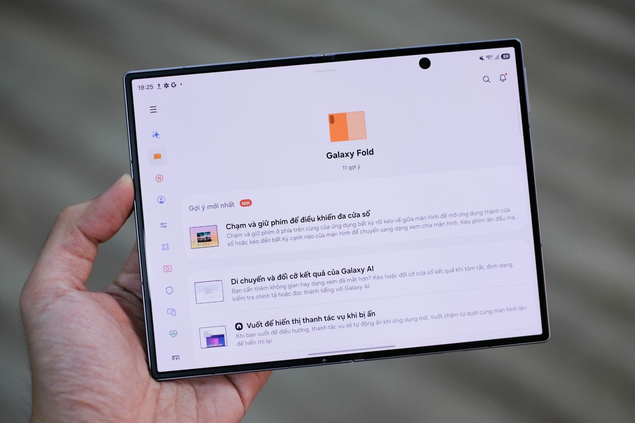 Tối ưu màn hình ngoài Galaxy Z Fold 8 để hạn chế mở gập
