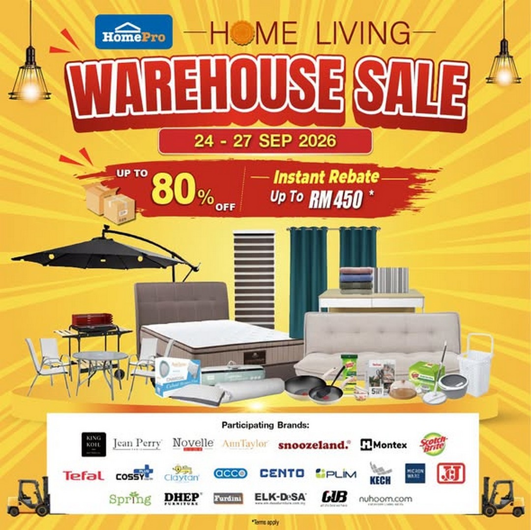 Jualan Ulang Tahun HomePro: Diskaun Hingga 80% Untuk Renovasi Rumah
