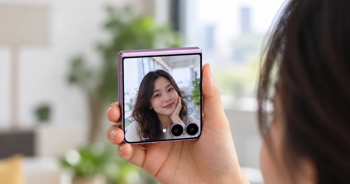 Tính năng gương soi ẩn trên Galaxy Z Flip 8: Cách bật và dùng hiệu quả
