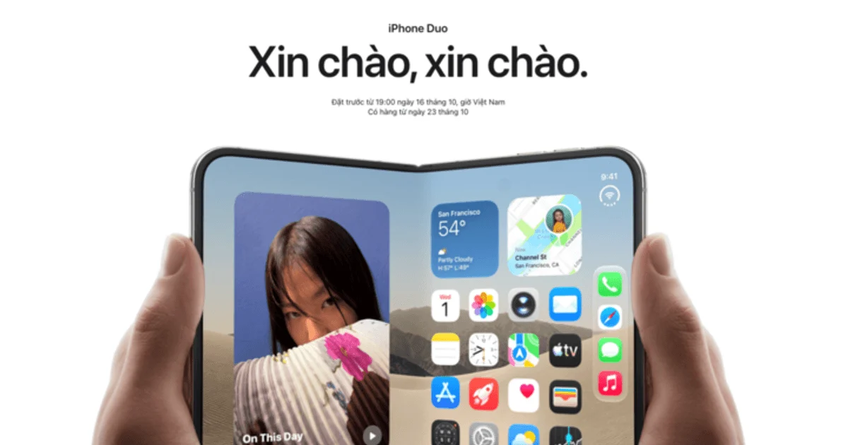 iPhone Duo mở đặt hàng từ 64,999 triệu đồng: gập, eSIM và bước ngoặt tại Việt Nam